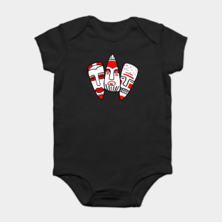 Traditional Ethnic Masks Baby Bodysuit